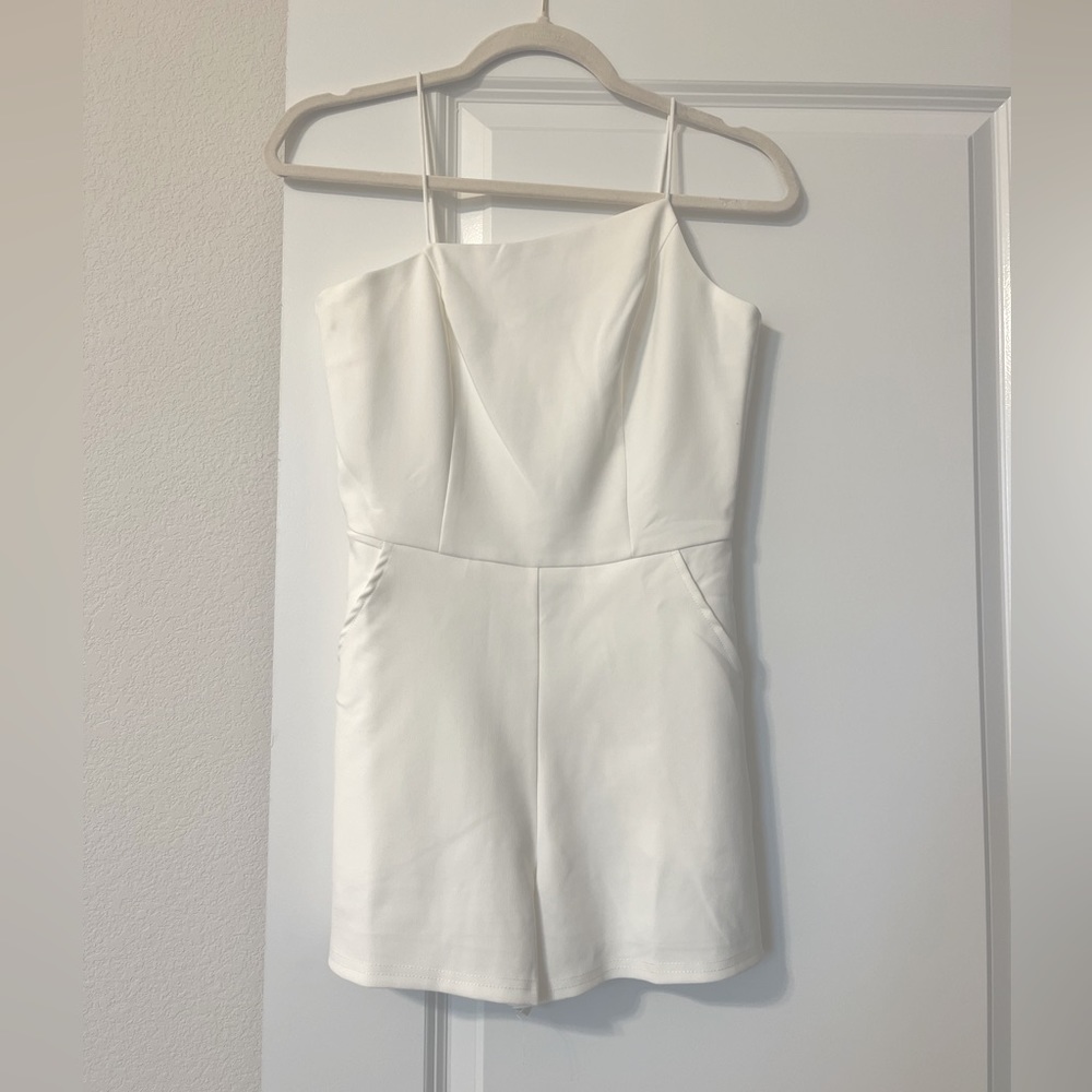 Labeye White Assymetrical Romper